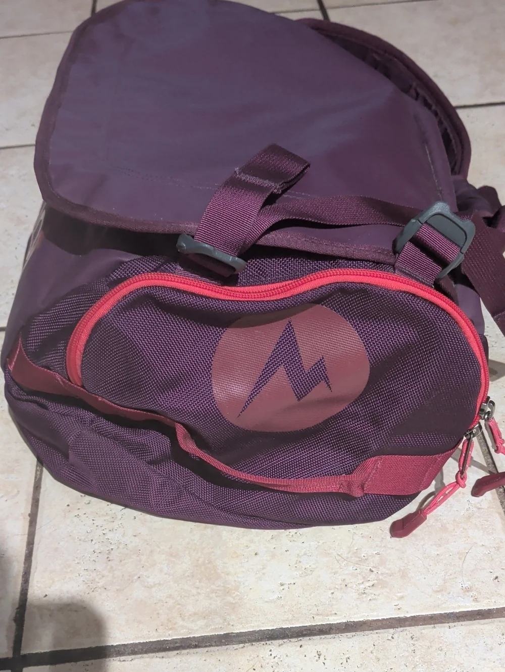 Marmot Maroon Long Hauler Duffel Bag Small